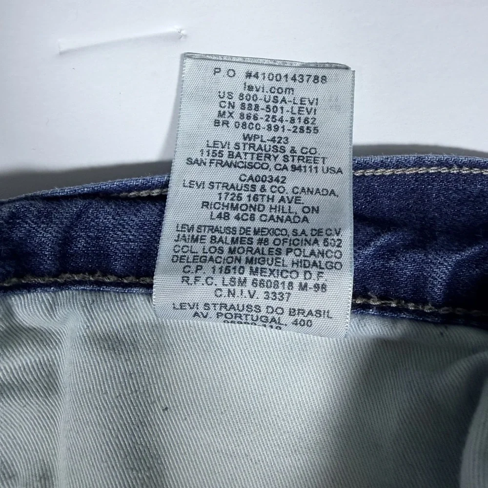 Levi's 569 Straight Leg Jeans Mens 40x30 Blue Denim Cotton Loose Fit‎ Black Tag
